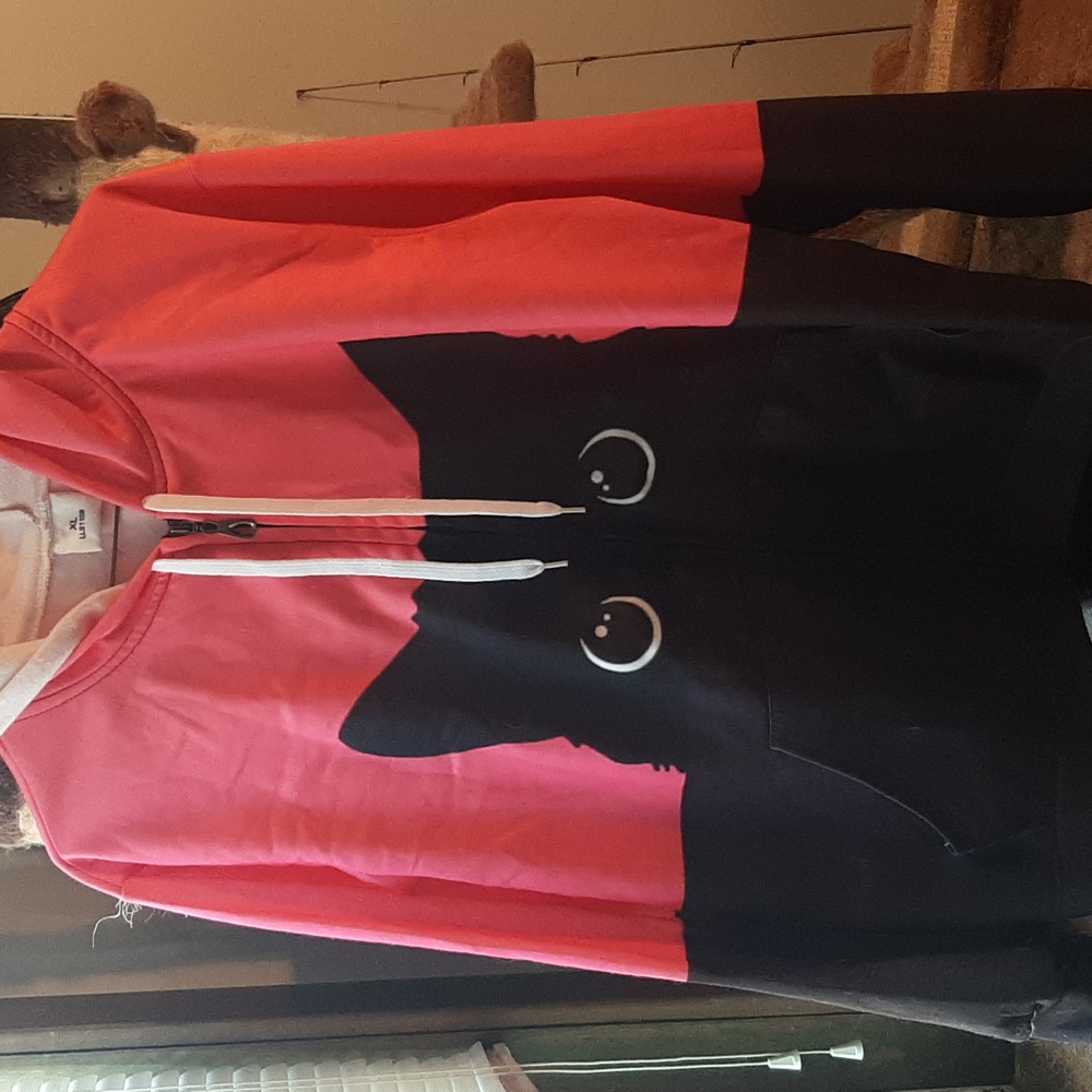 Cat face hoodie
